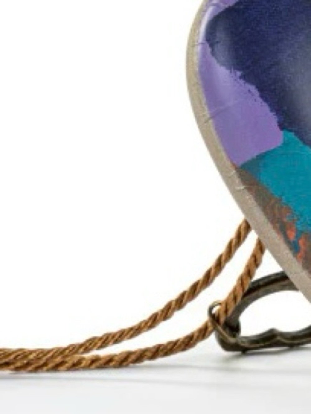 Demdaco “LIVE IN COLOR”Multicolor Hanging or Sitting  Heart w/ Tassel - Picture 8 of 8